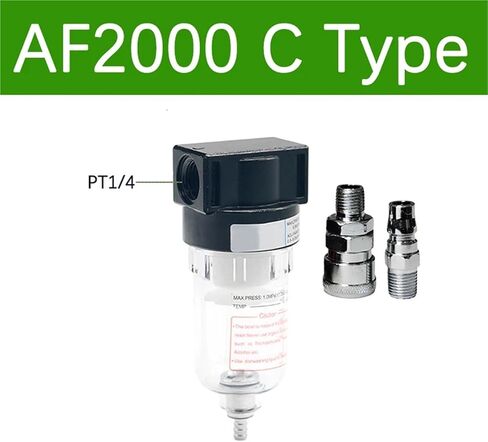 1pcs AF2000 1/4'' Air Treatment Filter Pneumatic Component(AF2000 PC6-02) in Kuwait