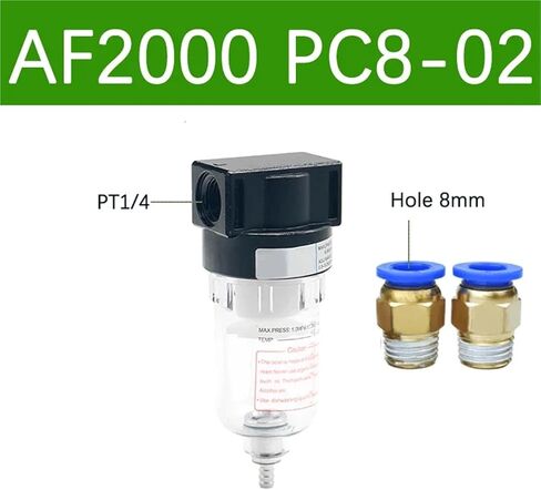 1pcs AF2000 1/4'' Air Treatment Filter Pneumatic Component(AF2000 PC6-02) in Kuwait