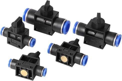50pcs Pneumatic Fittings Hands Valves Fitting Speeds Switch Controller Air Water Tube Connector 4mm 6mm 8mm 10mm 12mm(10mm) in Saudi Arabia