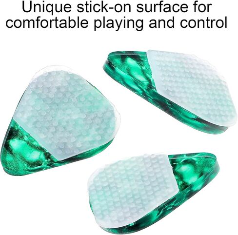 32 PCS Guitar Pick Grips with 3 Guitar Ricks Silicone Soft Grips ansi slip و seffice ، تساعدك على الاحتفاظ بالغيتار بإحكام in Saudi Arabia