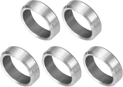 UXCELL 5 PCS فواصل الفولاذ المقاوم للصدأ ، 8 مم معرف × 12 مم OD X 40MML 304 من الفولاذ المقاوم للصدأ الفولاشي المسمار فاصل مستدير غير مؤثر لمدة 5/16 "أو مسامير M8 براغي in Saudi Arabia