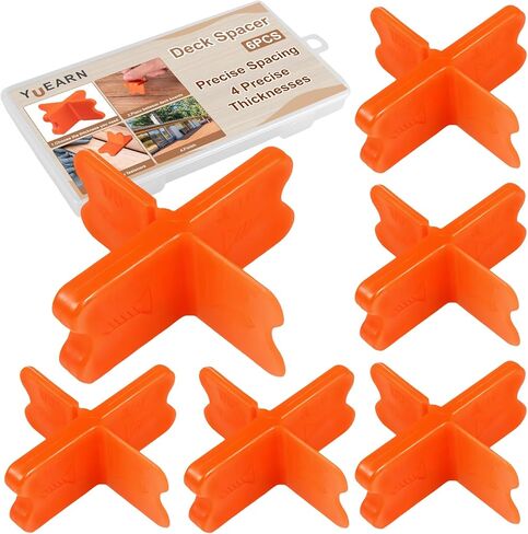 أداة الفضاء على سطح السفينة 4-in-1 متعدد الحجارة 1/16 "، 1/8" ، 3/16 "، 1/4" فواصل لوحة سطح السفينة ، 6 أجهزة كمبيوتر خشبية قابلة لإعادة الاستخدام وأداة الفجوة على لوحة سطح السفينة المركب- in Saudi Arabia