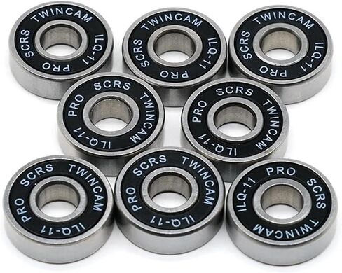 608RS ILQ-11 أسود ختم تحمل Skatboard Scooter 608 2RS Ball Bearing Miniature Roller Ball Bealings Kit 8pcs/set in Saudi Arabia