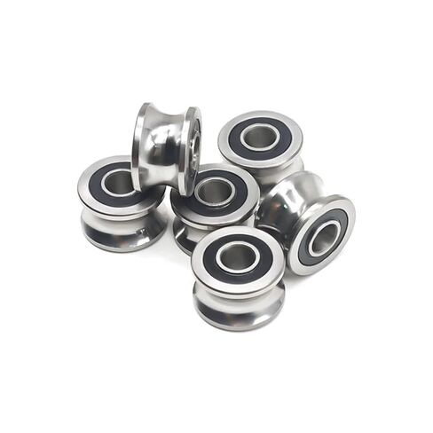 U22 8x22.5x14.5mm على شكل مستدير أسفل الأخدود بكرة محمل بكرات انزلاق تحمل محامل كرة أخدود 2 مساءً in Kuwait