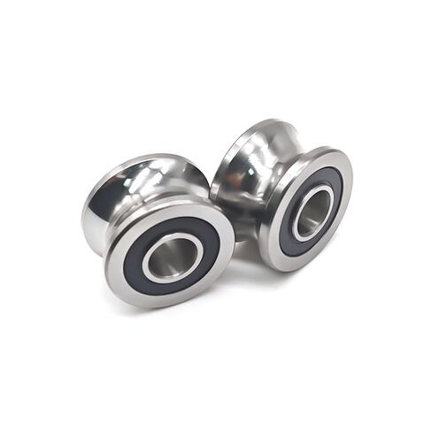 U22 8x22.5x14.5mm على شكل مستدير أسفل الأخدود بكرة محمل بكرات انزلاق تحمل محامل كرة أخدود 2 مساءً in Kuwait