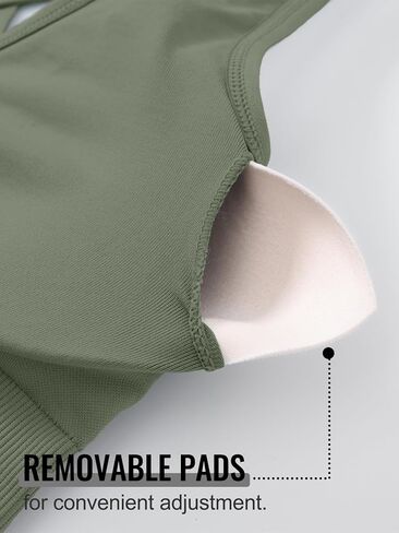 Sports Bras for Women High Support, Multipack Padded Supportive Criss Cross Back Wireless Running Yoga Workout Bra in Saudi Arabia