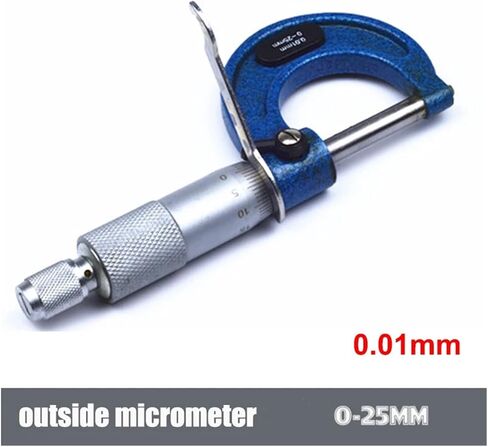 Outside Spiral Micrometer 0-25mm/ 25-50mm/ 50-75mm/ 75-100mm /125-150mm Accuracy 0.01mm Gauge Vernier Caliper Measuring Tools(50-75mm) in Kuwait