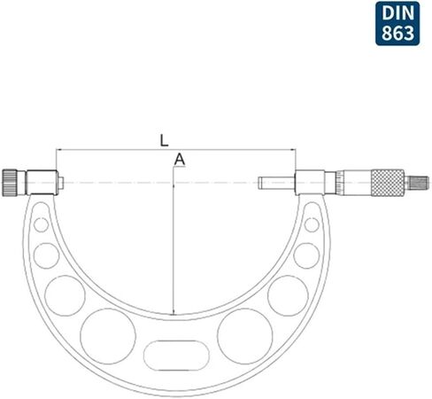 Interchangeable Anvils Outside Micrometer 0-50 0-100 0-150 100-200 150-300 200-300mm External Micrometer in Kuwait