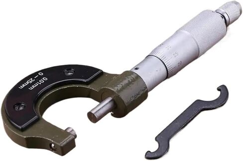 Precise Gauge Micrometer 0-25mm 0.001mmOutside Metric Caliper Measurement Micrometer Tool External Micrometer Micrometric Gauges in Kuwait