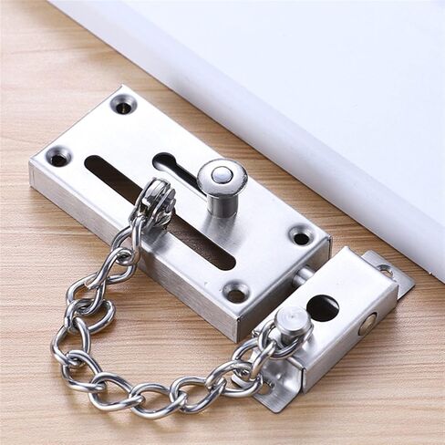 سلسلة قفل السلسلة من الفولاذ المقاوم للصدأ سلسلة الترباس قفل الباب قفل باب الأمان مع قفل باب السلسلة المضادة للسرقة in Kuwait