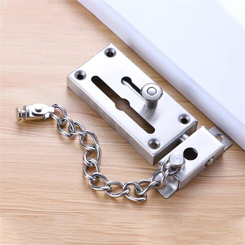 سلسلة قفل السلسلة من الفولاذ المقاوم للصدأ سلسلة الترباس قفل الباب قفل باب الأمان مع قفل باب السلسلة المضادة للسرقة in Kuwait