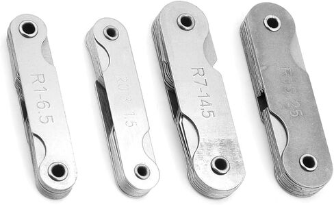 Stainless Steel Radius Set, Measure Concavity R0.3-R25, with Caliper Tool for Radius Measurement and Radius in Saudi Arabia