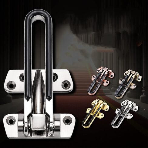 Chain Lock Door Security Guard Zinc Alloy Hasp Latch Lock Door Chain Anti-Theft Clasp Window Cabinet Locks for Home Hotel Security(Beige) in Saudi Arabia