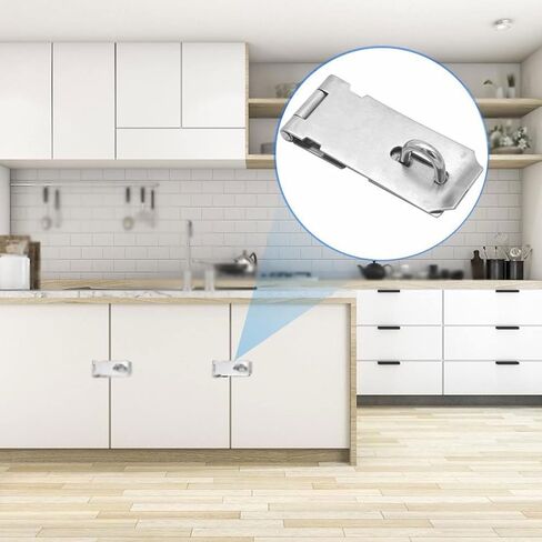 Door Locks and Latches Staple Latch Stainless Steel Door Lock Padlock Clasp Household Wood in Saudi Arabia