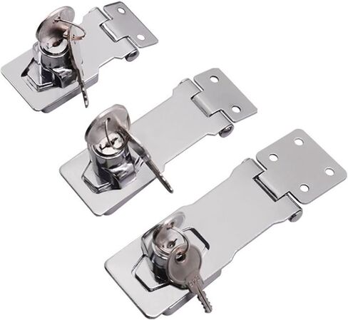 أقفال الأبواب والمزالج خالية من اللكمة مع قفل درج الأقفال خزانة مربع خزانة مزدوجة الباب قفل خزانة المكتب قفل أمان (4) in Kuwait