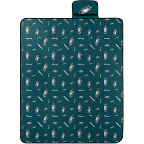 NORTHWEST NFL Philadelphia Eagles Compact Travel Picnic Blanket, 50" x 60", Clean in Kuwait