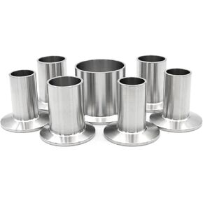 1pc SS304 Stainless Steel Length 60mm Long Welding Ferrule Tri Clamp OD19/25/32/38/45/51/63/76/89/102mm Pipe Fitting Flange L 60mm T 3mm(25mm Ferrule 50.5) in Saudi Arabia