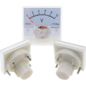 91C4-V DC Pointer Type Voltage Meter 3/5/10/15/20/30/50/100/150/250/450V Analog Mechanics Plate Table 1Pcs(100V) in Saudi Arabia