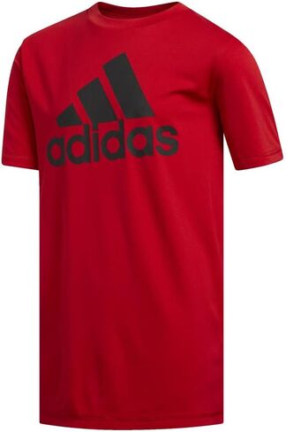 Adidas Boys's Short Sleeve Aeroready Performance Logo T-Shirt ، أسود ، كبير in Kuwait
