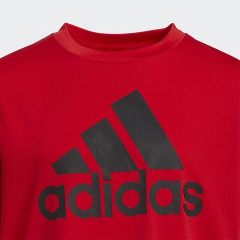 Adidas Boys's Short Sleeve Aeroready Performance Logo T-Shirt ، أسود ، كبير in Kuwait