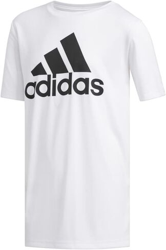 Adidas Boys's Short Sleeve Aeroready Performance Logo T-Shirt ، أسود ، كبير in Saudi Arabia