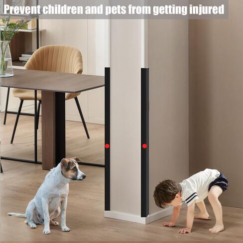 واقي زاوية جدار أبيض لائحة 10 PVC PVC Corner Guards Protector للحائط ، زاوية الأثاث ، الباب سهل التثبيت للطفل in Kuwait