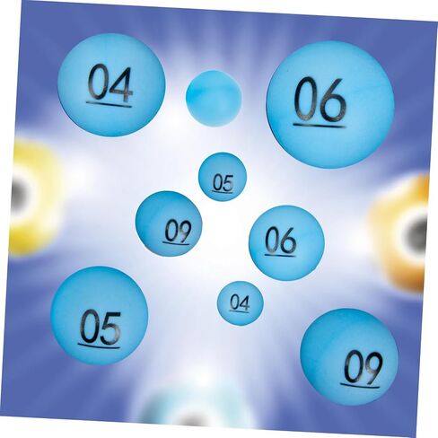 Toyandona 16pcs الحفلات كرات السحب من البلاستيك كرات مرقمة بسلاسة الترفيه Bingo لعبة للأولاد والفتيات البالغين in Saudi Arabia