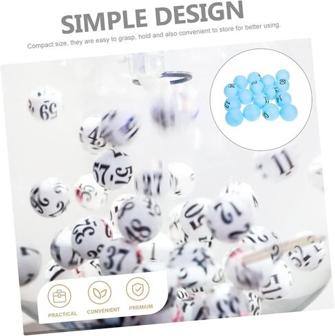 Toyandona 16pcs الحفلات كرات السحب من البلاستيك كرات مرقمة بسلاسة الترفيه Bingo لعبة للأولاد والفتيات البالغين in Saudi Arabia