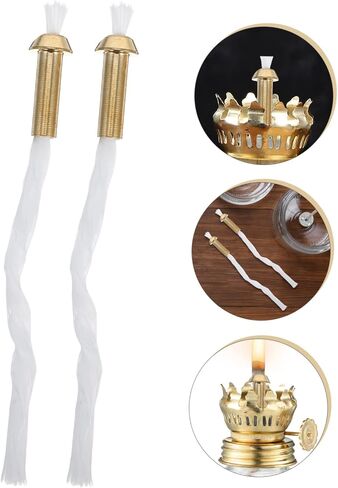Artibetter 2pcs النحاس أنبوب النحاس لمصابيح شمعة مصابيح الزيت وفوانيس الكيروسين سهلة التثبيت in Saudi Arabia