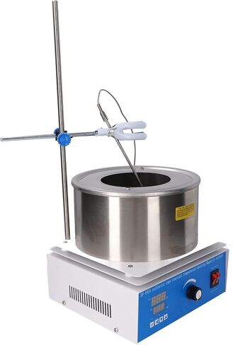 Thermostatic Water Bath 3L LCD Display Precise Temperature Control Laboratory Water Bath with Magnetic Stirrer (US Plug 110V) in Saudi Arabia