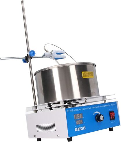 Thermostatic Water Bath 3L LCD Display Precise Temperature Control Laboratory Water Bath with Magnetic Stirrer (US Plug 110V) in Saudi Arabia