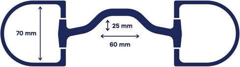 هنتر D-Ring Low Port Mullen Sweet Iron Snaffle بت in Kuwait