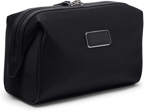 TUMI - Travel Accessories Dopp Kit - Men's Travel Essentials Framed Toiletry Bag - Black Emobossed Leather in Saudi Arabia
