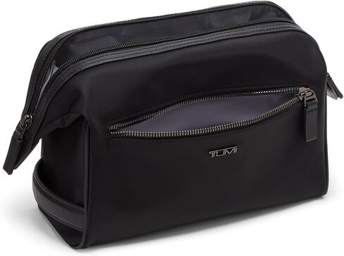 TUMI - Travel Accessories Dopp Kit - Men's Travel Essentials Framed Toiletry Bag - Black Emobossed Leather in Saudi Arabia