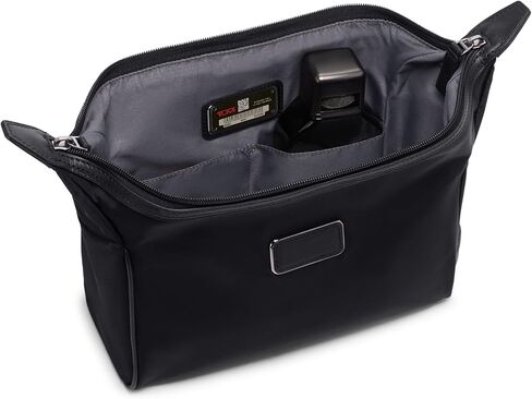 TUMI - Travel Accessories Dopp Kit - Men's Travel Essentials Framed Toiletry Bag - Black Emobossed Leather in Saudi Arabia