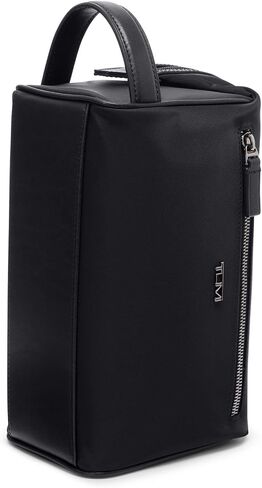 TUMI - Travel Accessories Dopp Kit - Men's Travel Essentials Framed Toiletry Bag - Black Emobossed Leather in Saudi Arabia