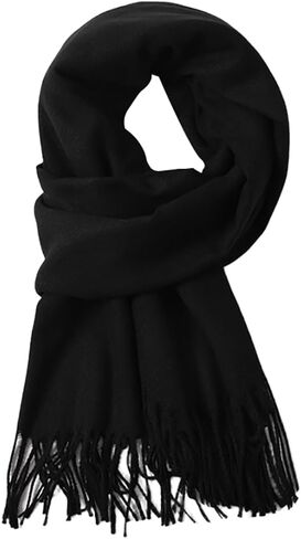 Winter Scarf for Women Men Cold Weather - Soft Warm Shawls Scarves with Tassels(78.7''*26.8'') in Saudi Arabia
