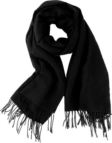 Winter Scarf for Women Men Cold Weather - Soft Warm Shawls Scarves with Tassels(78.7''*26.8'') in Saudi Arabia