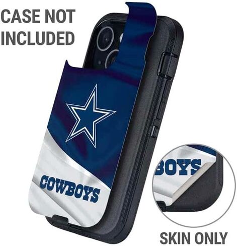 Skinit Decal Phone Skin Compatible with OtterBox Defender iPhone 15 Plus - Officially Licensed NFL Dallas Cowboys Design in Saudi Arabia