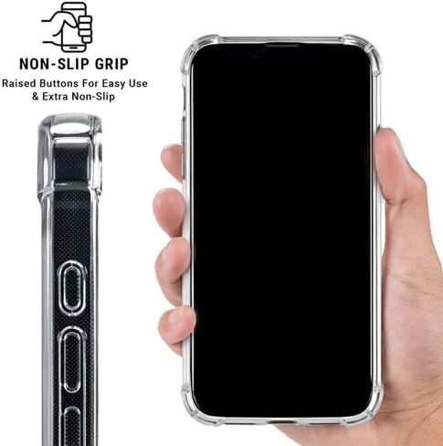 Skinit Clear Phone Case متوافق مع iPhone 16 Plus - تصميم NFL Kansas City Chief المرخص رسميًا in Kuwait
