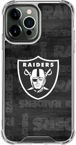 Skinit Clear Phone Case متوافق مع iPhone 14 Pro Max - NFL Las Vegas Raiders بالأبيض والرخص in Saudi Arabia