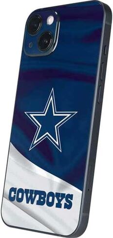 Skinit Skinit Phone Skin متوافق مع iPhone 15 - تصميم NFL Dallas Cowboys مرخص رسميًا in Saudi Arabia