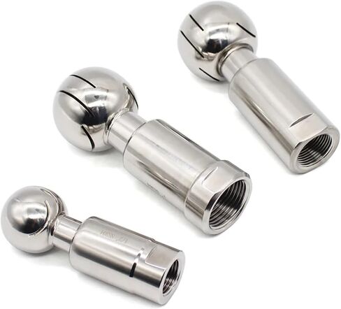 1pc BSP1/2 "3/4" SS304/316L من الفولاذ المقاوم للصدأ كرات رذاذ كروي CIP Cleaning Head 360 Delegree Homebrew Thread (SS304،1/2 ") in Saudi Arabia