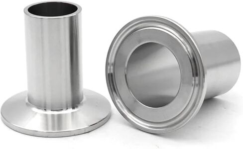 1pc SS304 Stainless Steel Length 60mm Long Welding Ferrule Tri Clamp OD19/25/32/38/45/51/63/76/89/102mm Pipe Fitting Flange L 60mm T 3mm(25mm Ferrule 50.5) in Saudi Arabia