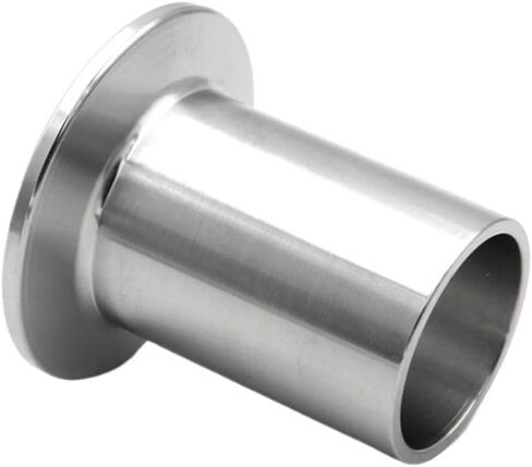 1pc SS304 Stainless Steel Length 60mm Long Welding Ferrule Tri Clamp OD19/25/32/38/45/51/63/76/89/102mm Pipe Fitting Flange L 60mm T 3mm(25mm Ferrule 50.5) in Saudi Arabia