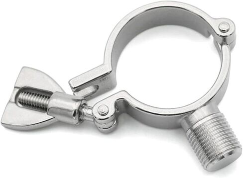 1PC 1/2" BSPT Male Thread Pipe Holder Clamp Clips Support Tube Hanger Bracket 304 Stainless Steel OD19 25 38 51 63 76 102mm(Pipe OD 51mm) in Saudi Arabia