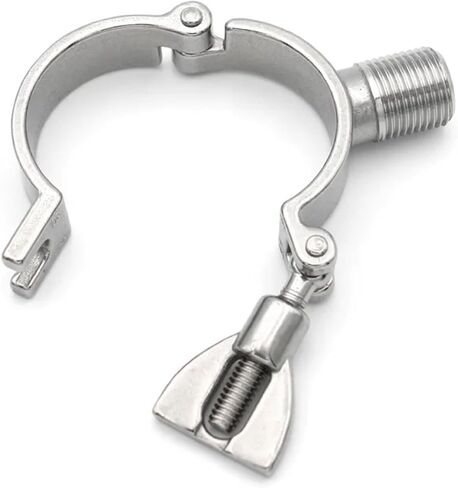 1PC 1/2" BSPT Male Thread Pipe Holder Clamp Clips Support Tube Hanger Bracket 304 Stainless Steel OD19 25 38 51 63 76 102mm(Pipe OD 51mm) in Saudi Arabia