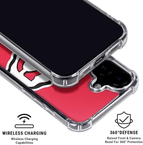 Skinit Clear Phone Case متوافق مع iPhone 16 Plus - تصميم NFL Kansas City Chief المرخص رسميًا in Kuwait