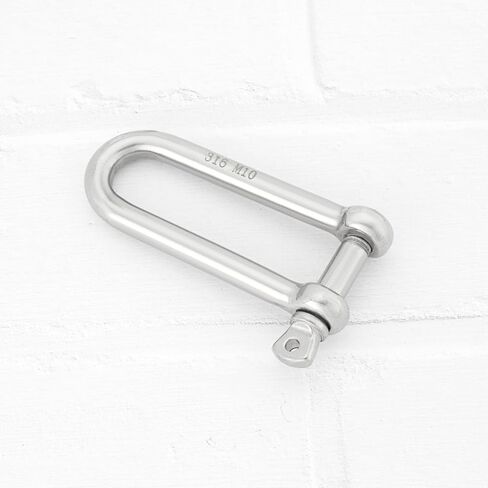 The Lord of the Tools 4pcs 8mm D-Shackle 316 Stainless Steel Frant Shackle مع Eye Bol for Sports Garden Garden Mandscyping في الهواء الطلق والتخييم in Saudi Arabia
