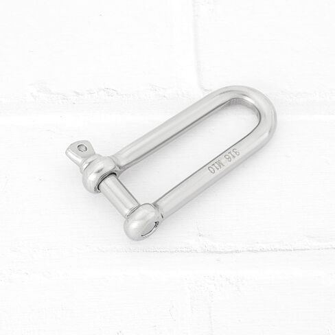 The Lord of the Tools 4pcs 8mm D-Shackle 316 Stainless Steel Frant Shackle مع Eye Bol for Sports Garden Garden Mandscyping في الهواء الطلق والتخييم in Saudi Arabia
